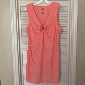 SO Coral Sleeveless Dress